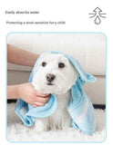 Yellow XS size Pet Drying Robe with Hood - Quick Dry Coral Fleece Towel for Dogs and Cats, Super Absorbent Bathrobe with Cute Rabbit Ears, Adjustable Fit for All Sizes, Easy to Wear and Machine Washable