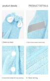 Darrahopens Pet Care > Cleaning & Maintenance > Pet Cleaning Supplies Yellow XS size Pet Drying Robe with Hood - Quick Dry Coral Fleece Towel for Dogs and Cats, Super Absorbent Bathrobe with Cute Rabbit Ears, Adjustable Fit for All Sizes, Easy to Wear and Machine Washable