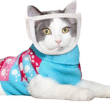 Darrahopens Pet Care > Cleaning & Maintenance > Pet Grooming Supplies 1 Piece - Adjustable Visor - Muzzle with Wide Field of View - Breathable and Bite-Resistant Muzzle - Muzzle for Cat Grooming（M：Suitable for cats with a head circumference of 20-25 cm）