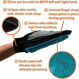 Darrahopens Pet Care > Cleaning & Maintenance > Pet Grooming Supplies 2 in 1 Pet Grooming Glove Deshedding Mitt for Cats and Dogs Hair Removal