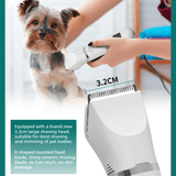 Darrahopens Pet Care > Cleaning & Maintenance > Pet Grooming Supplies 4-in-1 Pet Electric Clipper, Cat and Dog Hair Trimmer and Nail Grinder, Pet Grooming Supplies - Pink