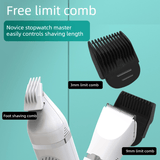 4-in-1 Pet Electric Clipper, Cat and Dog Hair Trimmer and Nail Grinder, Pet Grooming Supplies - White