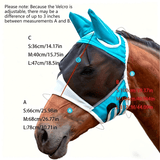Darrahopens Pet Care > Cleaning & Maintenance > Pet Grooming Supplies Breathable Horse Face Mask - Mosquito, Insect, and Fly Protection - Equestrian and Race Horse Head Cover - Blue - S