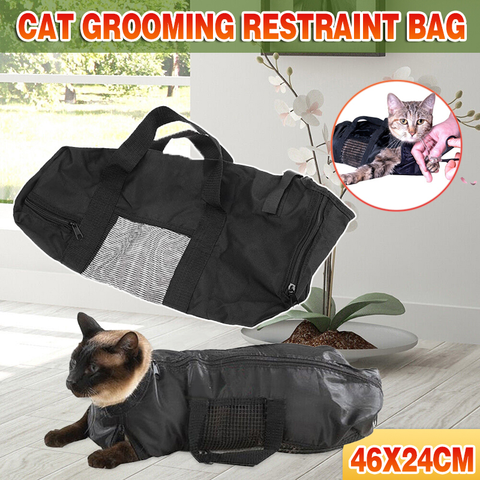 Darrahopens Pet Care > Cleaning & Maintenance > Pet Grooming Supplies Cat Grooming Restraint Bag Pet Bath Wash Bags Nail Trimming Anti Scratch