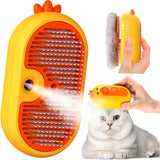 Darrahopens Pet Care > Cleaning & Maintenance > Pet Grooming Supplies Cat Steam Brush With Release Button, Rechargeable Cat Steam Brush For Long And Short Hair Cats Dogs Rabbits,