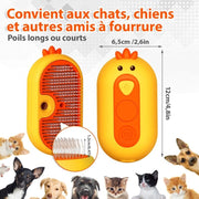 Darrahopens Pet Care > Cleaning & Maintenance > Pet Grooming Supplies Cat Steam Brush With Release Button, Rechargeable Cat Steam Brush For Long And Short Hair Cats Dogs Rabbits,