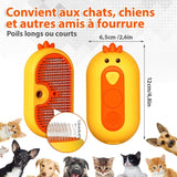 Darrahopens Pet Care > Cleaning & Maintenance > Pet Grooming Supplies Cat Steam Brush With Release Button, Rechargeable Cat Steam Brush For Long And Short Hair Cats Dogs Rabbits,