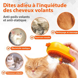 Darrahopens Pet Care > Cleaning & Maintenance > Pet Grooming Supplies Cat Steam Brush With Release Button, Rechargeable Cat Steam Brush For Long And Short Hair Cats Dogs Rabbits,