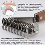 Darrahopens Pet Care > Cleaning & Maintenance > Pet Grooming Supplies Coat King Dog and Cat Brush, Pet Grooming Comb Deshedding Rake Significantly Reduces Shedding