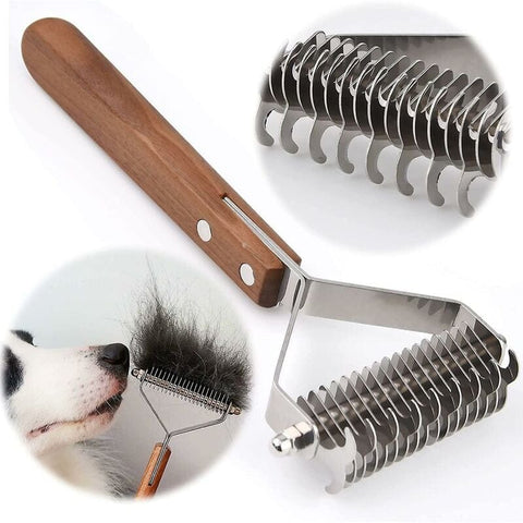 Darrahopens Pet Care > Cleaning & Maintenance > Pet Grooming Supplies Coat King Dog and Cat Brush, Pet Grooming Comb Deshedding Rake Significantly Reduces Shedding