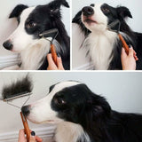 Darrahopens Pet Care > Cleaning & Maintenance > Pet Grooming Supplies Coat King Dog and Cat Brush, Pet Grooming Comb Deshedding Rake Significantly Reduces Shedding