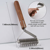 Darrahopens Pet Care > Cleaning & Maintenance > Pet Grooming Supplies Coat King Dog and Cat Brush, Pet Grooming Comb Deshedding Rake Significantly Reduces Shedding