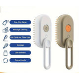 Darrahopens Pet Care > Cleaning & Maintenance > Pet Grooming Supplies Electric Steam Brush For Dogs And Cats: Coat Care, Detangling, Relaxing Massage, Home Hygiene, Tangle Removal, Home