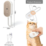 Darrahopens Pet Care > Cleaning & Maintenance > Pet Grooming Supplies Electric Steam Brush For Dogs And Cats: Coat Care, Detangling, Relaxing Massage, Home Hygiene, Tangle Removal, Home