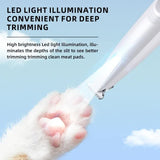 Darrahopens Pet Care > Cleaning & Maintenance > Pet Grooming Supplies F6 Portable Pet Hair Detailed Trimmer(2 * 140mm Blades) - Cat & Dog Waterproof  Grooming Clipper with LED Light &  Display, Low-Noise Ceramic Blade