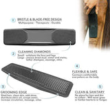 Darrahopens Pet Care > Cleaning & Maintenance > Pet Grooming Supplies Horses Dogs Grooming Brush 6-In-1 Shedding Grooming Massage Kit Neat Pet Comb