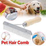 Darrahopens Pet Care > Cleaning & Maintenance > Pet Grooming Supplies Pet Brush Hair Comb Grooming Rake Comb Dogs and Cats Shedding Deshedding Tool