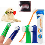 Darrahopens Pet Care > Cleaning & Maintenance > Pet Grooming Supplies Pet Dog Teeth Cleaning Toothpaste with Toothbrush and Backup Brush Vanilla Flavoured