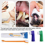 Darrahopens Pet Care > Cleaning & Maintenance > Pet Grooming Supplies Pet Dog Teeth Cleaning Toothpaste with Toothbrush and Backup Brush Vanilla Flavoured