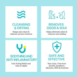 Darrahopens Pet Care > Cleaning & Maintenance > Pet Grooming Supplies Pet Ear Cleaner Powder for Dogs Cats Grooming Odor Remover Fresh Ear Wash