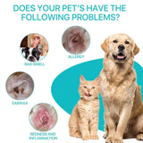 Darrahopens Pet Care > Cleaning & Maintenance > Pet Grooming Supplies Pet Ear Cleaner Powder for Dogs Cats Grooming Odor Remover Fresh Ear Wash