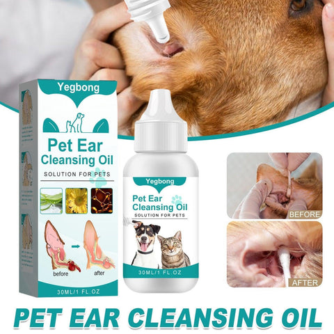 Darrahopens Pet Care > Cleaning & Maintenance > Pet Grooming Supplies Pet Ear Cleaning Oil for Cats Dogs Deodorize Clean Ears Universal Ear Care Oil
