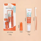 Darrahopens Pet Care > Cleaning & Maintenance > Pet Grooming Supplies Pet Toothbrush Toothpaste Set for Cats and Dogs Vanilla Flavor Oral Care Kit