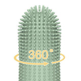 Darrahopens Pet Care > Cleaning & Maintenance > Pet Grooming Supplies Silicone Pet Finger Toothbrush - Daily Teeth Cleaning for Cats and Dogs Green