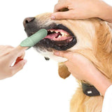 Darrahopens Pet Care > Cleaning & Maintenance > Pet Grooming Supplies Silicone Pet Finger Toothbrush - Daily Teeth Cleaning for Cats and Dogs Green