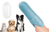 Darrahopens Pet Care > Cleaning & Maintenance > Pet Grooming Supplies Silicone Pet Finger Toothbrush - Daily Teeth Cleaning for Cats and Dogs Green