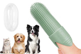 Darrahopens Pet Care > Cleaning & Maintenance > Pet Grooming Supplies Silicone Pet Finger Toothbrush - Daily Teeth Cleaning for Cats and Dogs Green