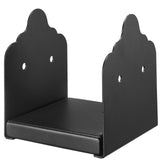 Darrahopens Pet Care > Cleaning & Maintenance > Pet Medical Collars VEVOR 6x6 Post Base 2 Pcs, Inner Size 5.9x5.55 inch / 150x141 mm Post Brackets, Heavy Duty Carbon Steel Decking Posts, Wood Posts Brackets for Pavilion Deck Railing Support Deck Base Plate, Black