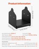Darrahopens Pet Care > Cleaning & Maintenance > Pet Medical Collars VEVOR 6x6 Post Base 2 Pcs, Inner Size 5.9x5.55 inch / 150x141 mm Post Brackets, Heavy Duty Carbon Steel Decking Posts, Wood Posts Brackets for Pavilion Deck Railing Support Deck Base Plate, Black