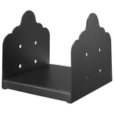 Darrahopens Pet Care > Cleaning & Maintenance > Pet Medical Collars VEVOR 8x8 Post Base 2 Pcs, Inner Size 7.9x7.5 inch / 200x190 mm Post Brackets, Heavy Duty Carbon Steel Decking Posts, Wood Posts Brackets for Pavilion Deck Railing Support Deck Base Plate, Black