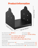 Darrahopens Pet Care > Cleaning & Maintenance > Pet Medical Collars VEVOR 8x8 Post Base 2 Pcs, Inner Size 7.9x7.5 inch / 200x190 mm Post Brackets, Heavy Duty Carbon Steel Decking Posts, Wood Posts Brackets for Pavilion Deck Railing Support Deck Base Plate, Black