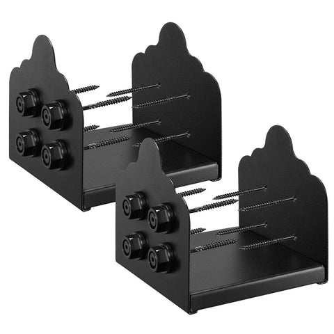 Darrahopens Pet Care > Cleaning & Maintenance > Pet Medical Collars VEVOR 8x8 Post Base 2 Pcs, Inner Size 7.9x7.5 inch / 200x190 mm Post Brackets, Heavy Duty Carbon Steel Decking Posts, Wood Posts Brackets for Pavilion Deck Railing Support Deck Base Plate, Black