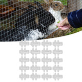 Darrahopens Pet Care > Coops & Hutches > Coop & Hutch Accessories 20Pcs Stainless Steel Rabbit Cage Door Hook Card Accessory Cage Hardware Breeding Equipment In Australia - Darrahopens