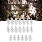 Darrahopens Pet Care > Coops & Hutches > Coop & Hutch Accessories 20Pcs Stainless Steel Rabbit Cage Door Hook Card Accessory Cage Hardware Breeding Equipment In Australia - Darrahopens