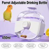 Darrahopens Pet Care > Coops & Hutches > Coop & Hutch Accessories 450ml Parrot Water Bottle Bird Drinker Feeder Large Capacity for Birds and Pet