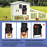 Darrahopens Pet Care > Coops & Hutches > Coop & Hutch Accessories CARLA HOME Automatic Chicken Coop Door Solar Powered with 4 Mode Timer & Light Sensor, Anti-Pinch & USB Charging Port