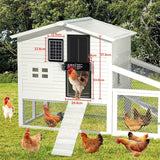Darrahopens Pet Care > Coops & Hutches > Coop & Hutch Accessories CARLA HOME Automatic Chicken Coop Door Solar Powered with 4 Mode Timer & Light Sensor, Anti-Pinch & USB Charging Port