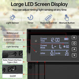 Darrahopens Pet Care > Coops & Hutches > Coop & Hutch Accessories CARLA HOME Automatic Chicken Coop Door Solar Powered with 4 Mode Timer & Light Sensor, Anti-Pinch & USB Charging Port
