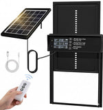 Darrahopens Pet Care > Coops & Hutches > Coop & Hutch Accessories CARLA HOME Automatic Chicken Coop Door Solar Powered with 4 Mode Timer & Light Sensor, Anti-Pinch & USB Charging Port