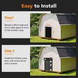 Darrahopens Pet Care > Coops & Hutches > Coop & Hutch Accessories CARLA HOME Solar Automatic Chicken Coop Door with Timer, Light Sensor, Remote Control, Anti-Pinch, LED Screen & USB Charging