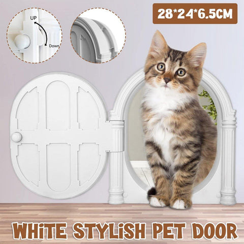 Darrahopens Pet Care > Coops & Hutches > Coop & Hutch Accessories Controllable Cat Dog Door Flap for Pet House Adjustable Entry Exit Pet Door
