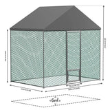 Darrahopens Pet Care > Coops & Hutches > Coop & Hutch Accessories Extra Large Black Chicken Coop Cage Run Rabbit Hutch Walk-In Hen Enclosure 300x200x270cm In Australia - Darrahopens