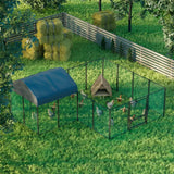 Darrahopens Pet Care > Coops & Hutches > Coop & Hutch Accessories Extra Large Black Chicken Coop Cage Run Rabbit Hutch Walk-In Hen Enclosure 300x200x270cm In Australia - Darrahopens