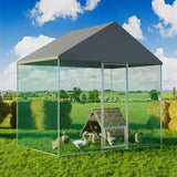 Darrahopens Pet Care > Coops & Hutches > Coop & Hutch Accessories Extra Large Black Chicken Coop Cage Run Rabbit Hutch Walk-In Hen Enclosure 300x200x270cm In Australia - Darrahopens