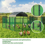 Darrahopens Pet Care > Coops & Hutches > Coop & Hutch Accessories Extra Large Black Chicken Coop Cage Run Rabbit Hutch Walk-In Hen Enclosure 300x200x270cm In Australia - Darrahopens