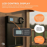 Darrahopens Pet Care > Coops & Hutches > Coop & Hutch Accessories Rooster Farms Automatic Chicken Coop Door - Battery Timer Anti Pinch Safety In Australia - Darrahopens